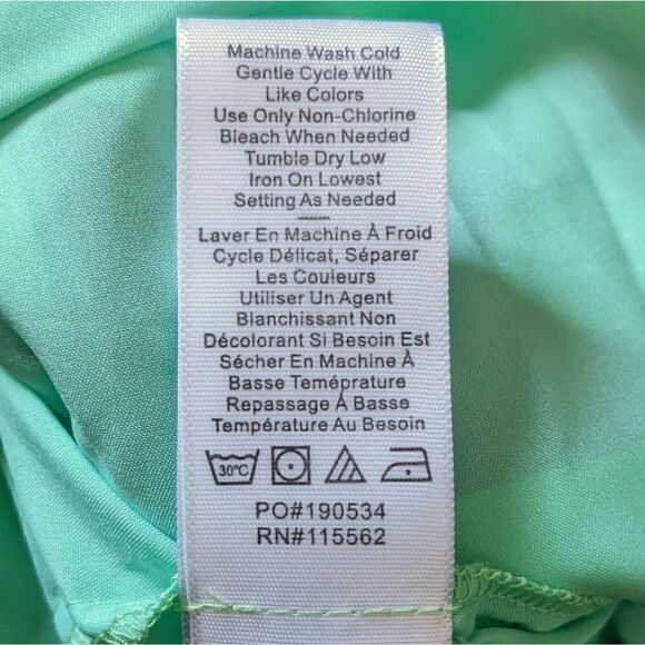 Likely Karrica Dress Pistachio Green Blue Floral Pockets Crepe Cutouts NWT 12 - Picture 8 of 10